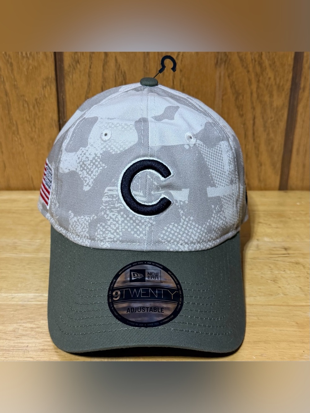 New Era Chicago Cubs Armed Forces Day Camo 9Twenty Strapback Mens One Size NEW